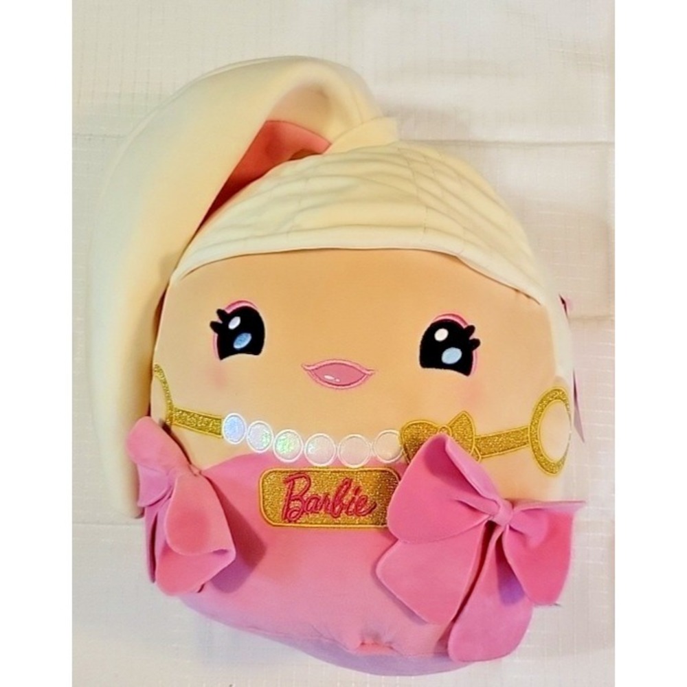 Barbie Cuutopia Plush - Pink Outfit with Pink Bows 10'' Squishable Blonde Barbie